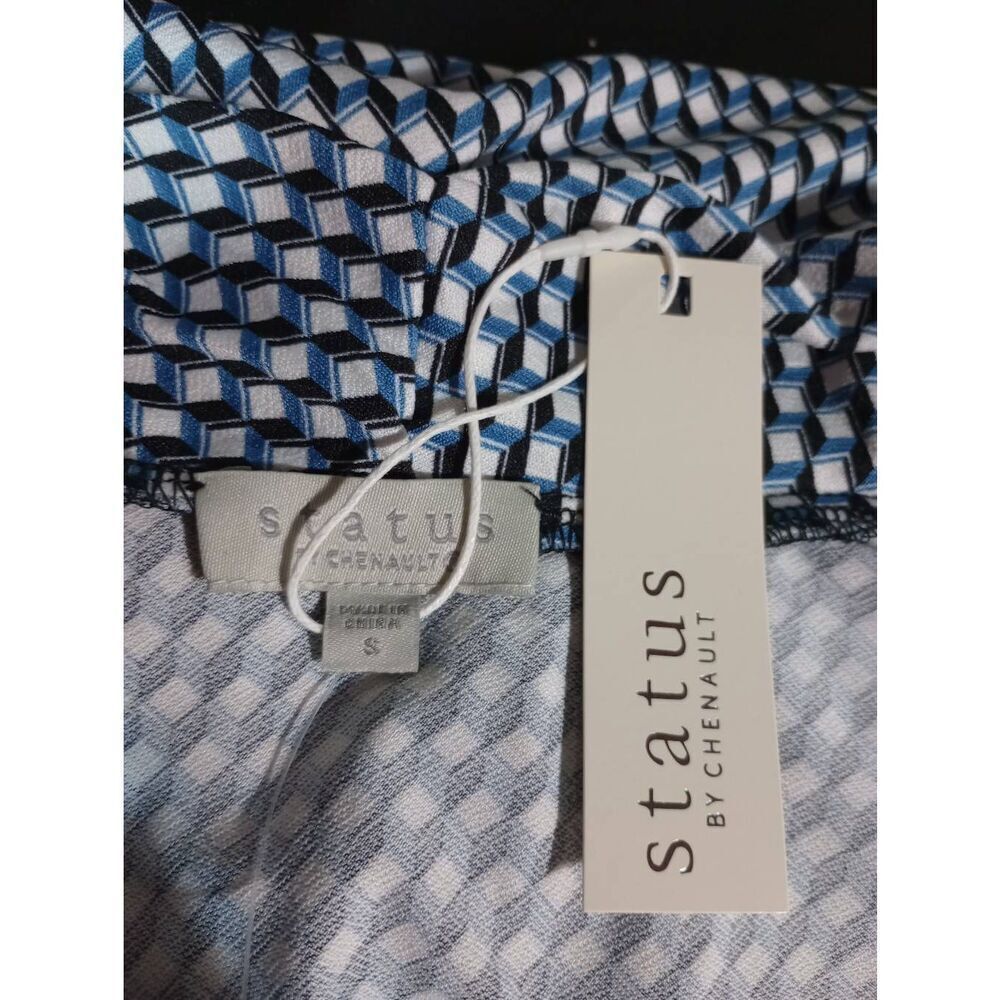 Status‎ Shirt Ladies Small Long Sleeve Mock Wrap - Picture 6 of 8